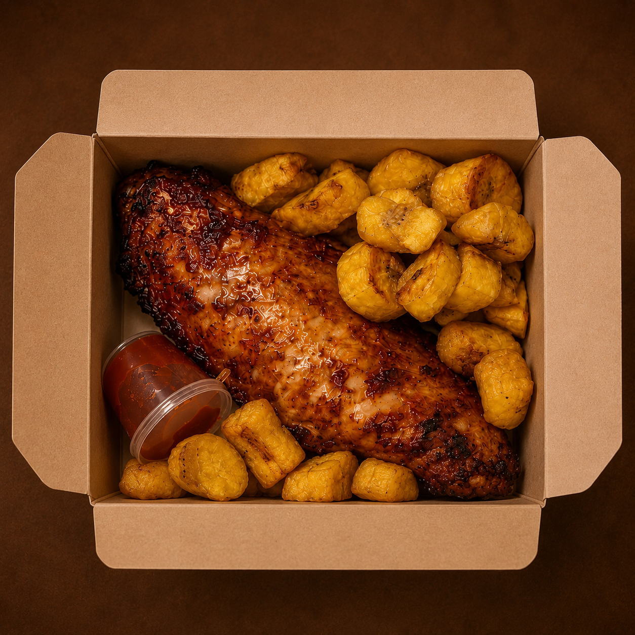 BBQ Turkey with Fries