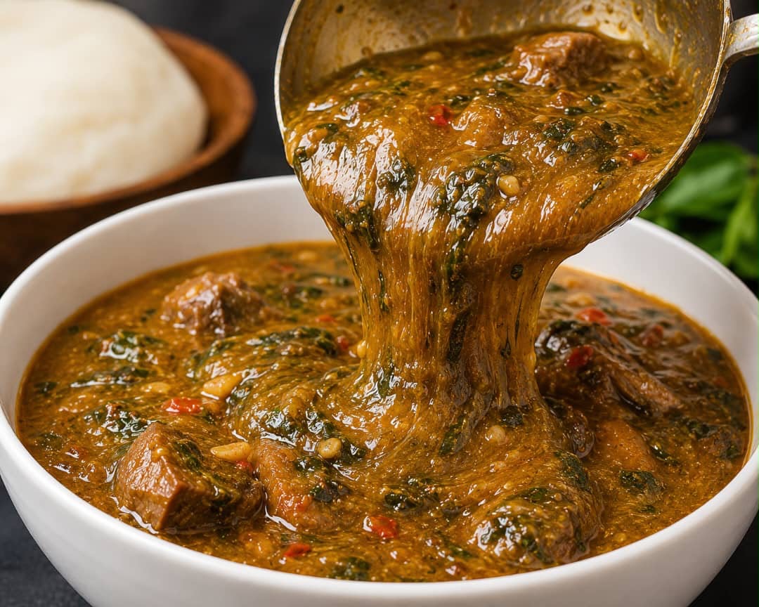Ogbono Soup with Meat/Fish
