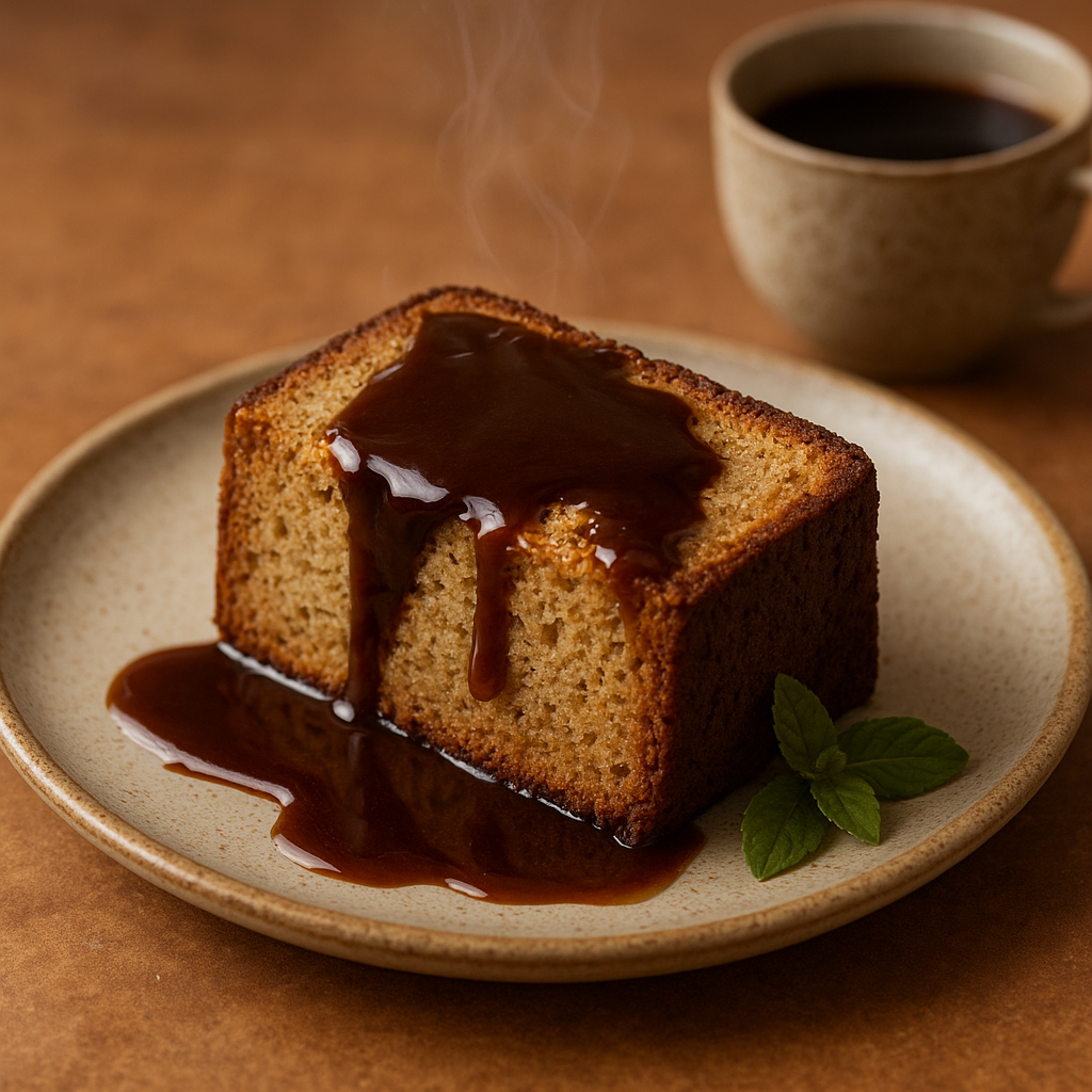 Coffee Pound Cake with Coffee Drizzle