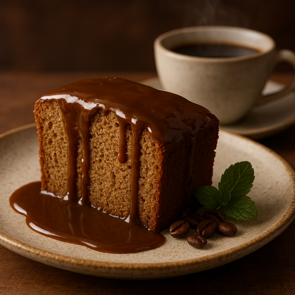 Coffee Pound Cake with Coffee Drizzle