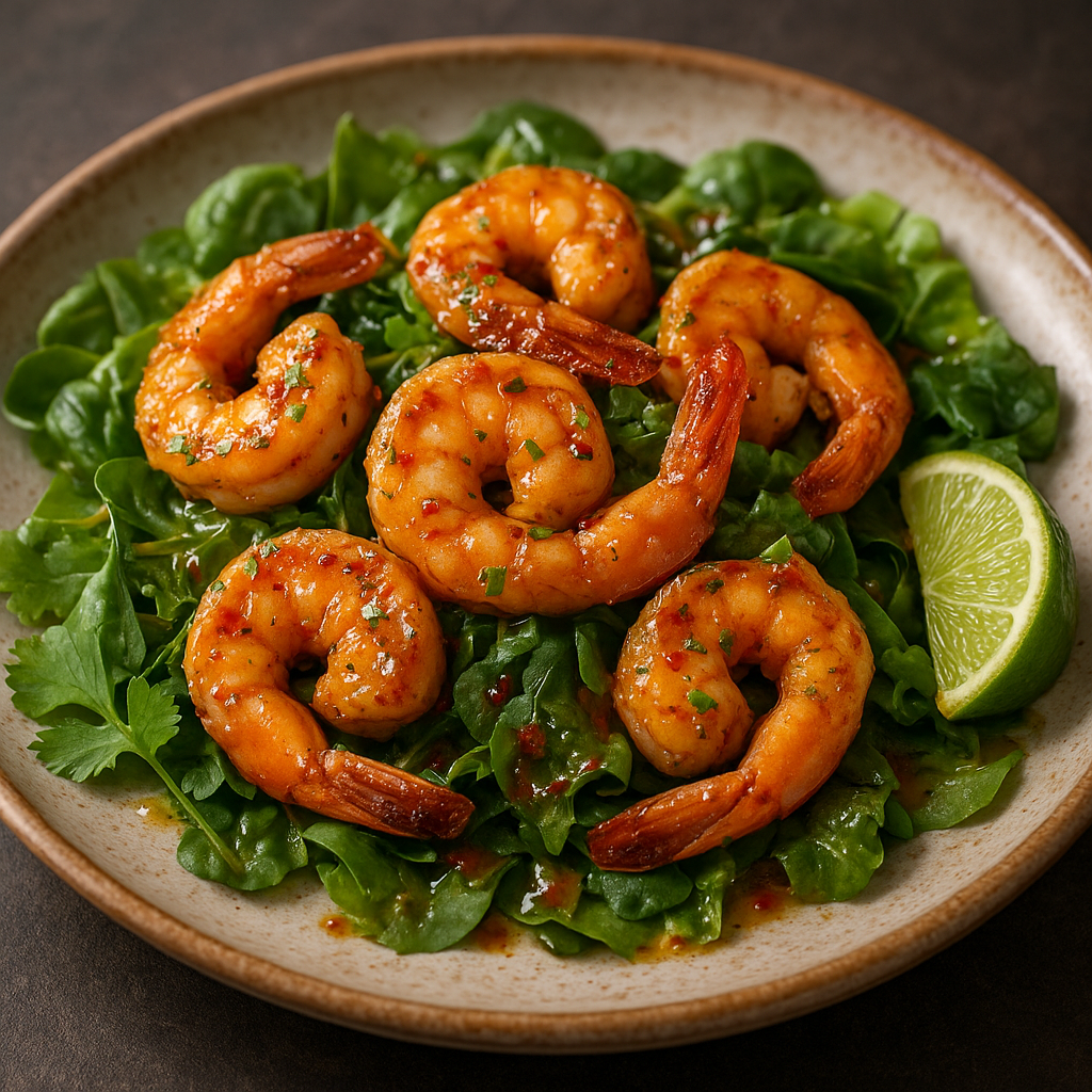 Garlic Butter Shrimp Salad