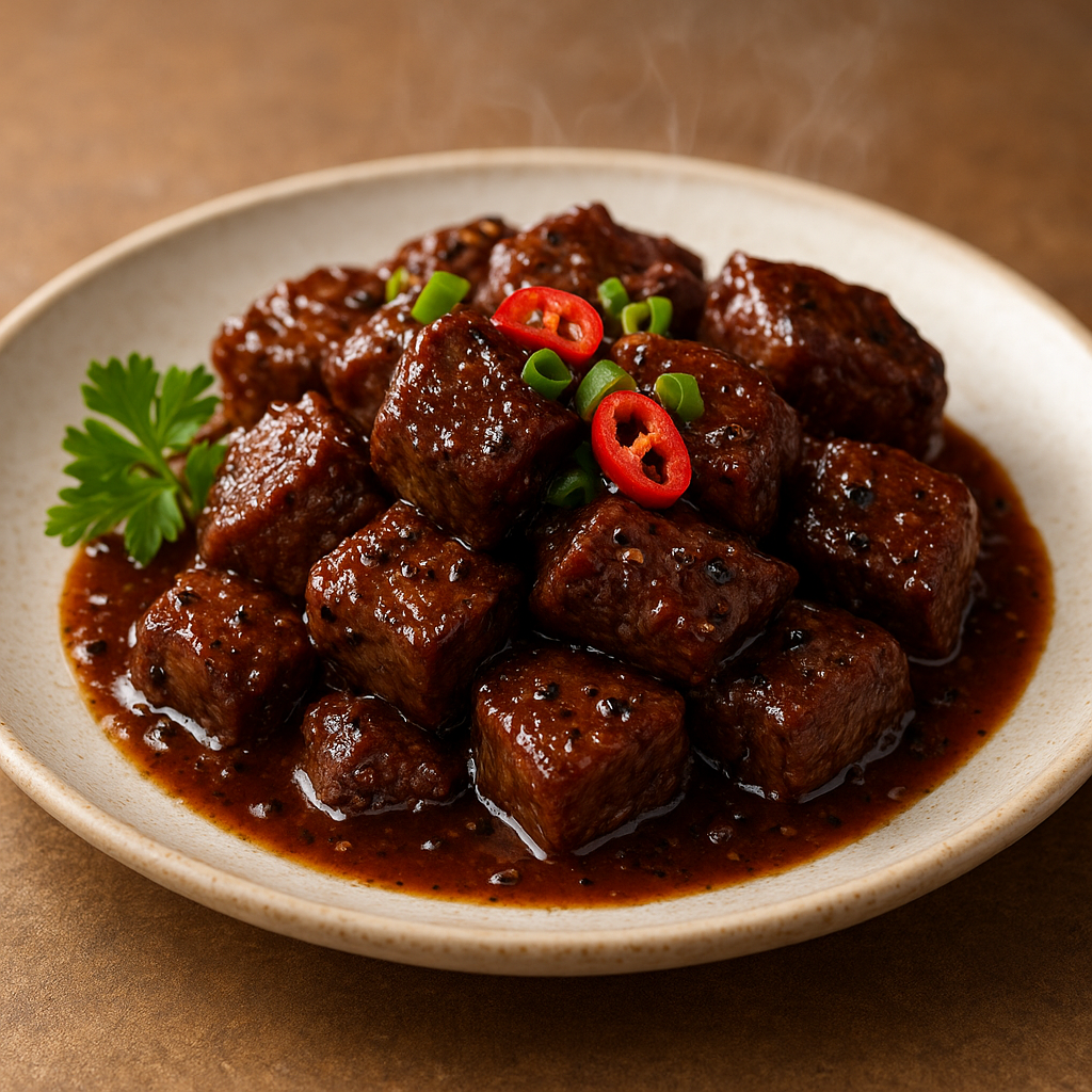 Peppered Beef Chunks